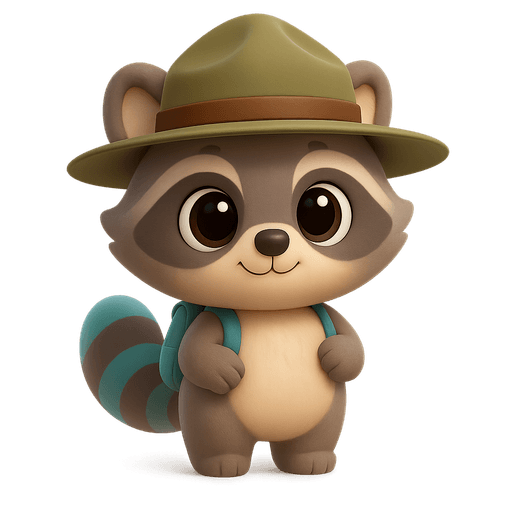 Pip wearing a ranger hat